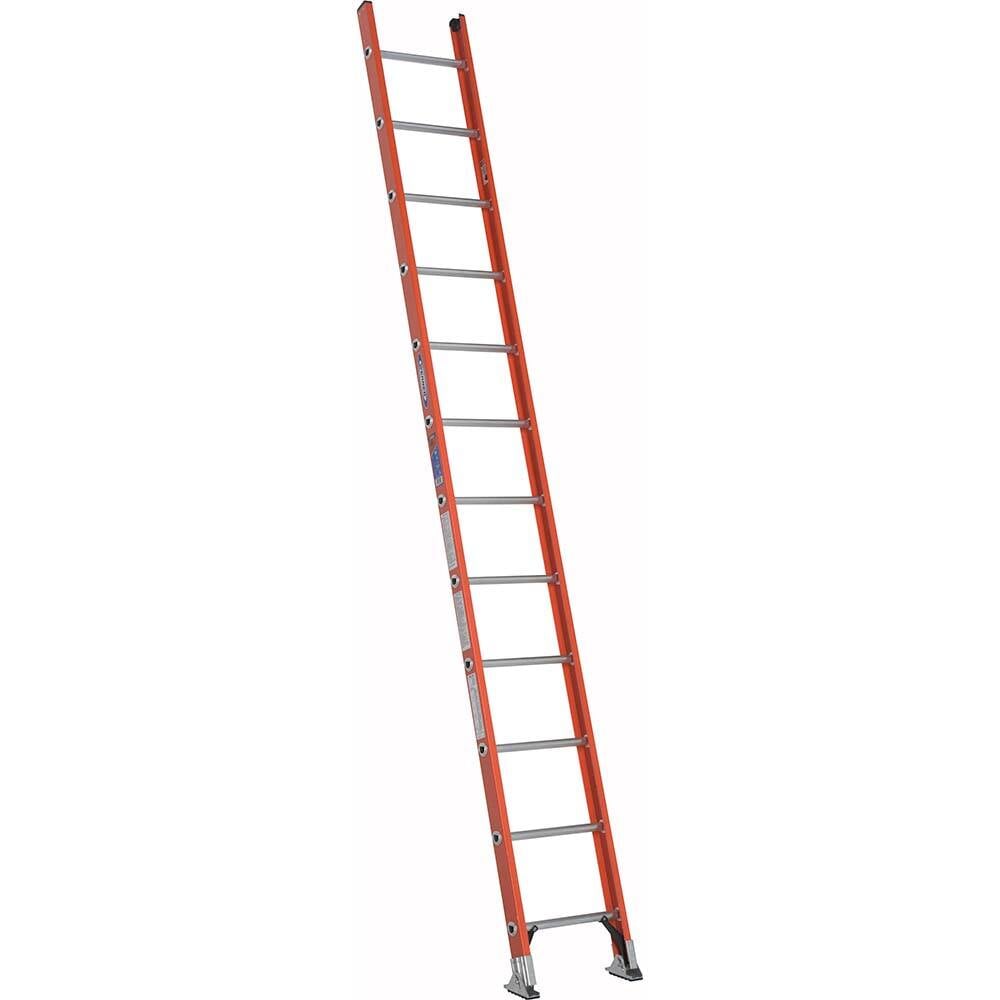 12' High, Type IA Rating, Fiberglass D-Rung Straight Ladder, 300lb Load Capacity MPN:D6212-1