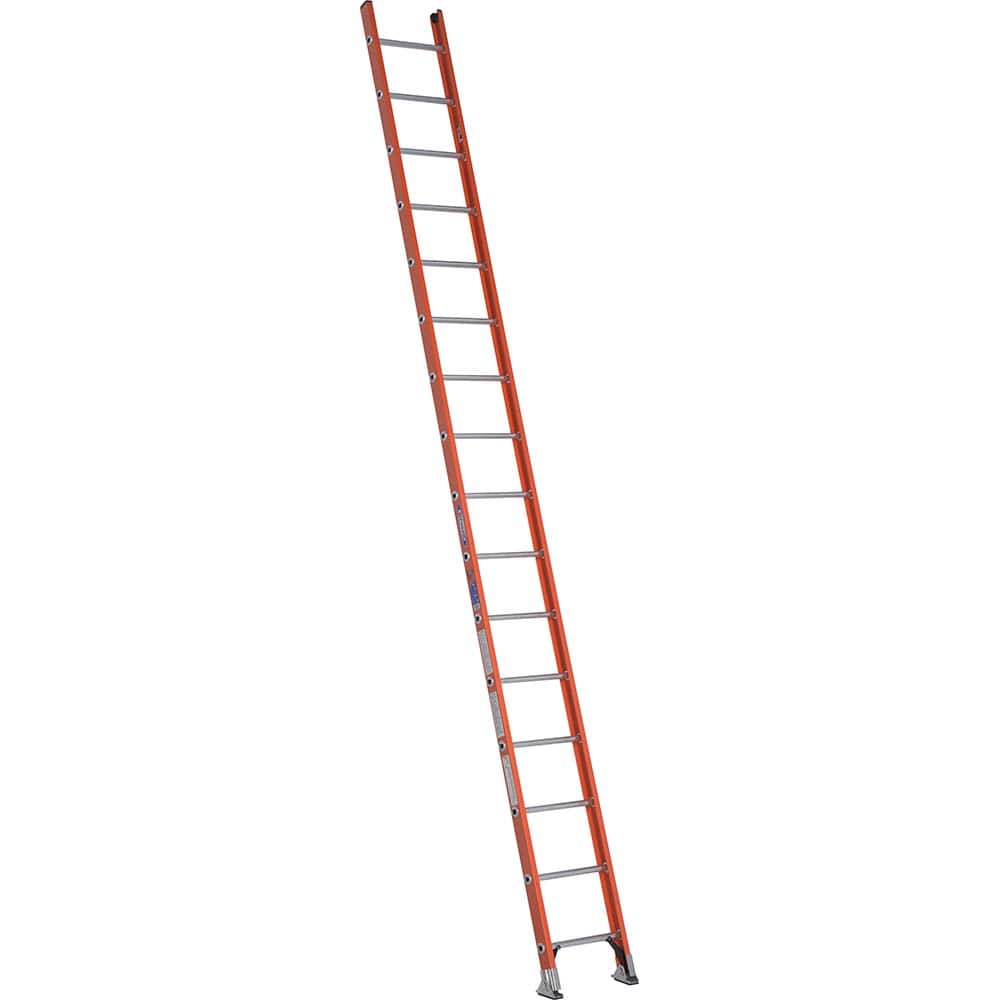 16' High, Type IA Rating, Fiberglass D-Rung Straight Ladder, 300lb Load Capacity MPN:D6216-1