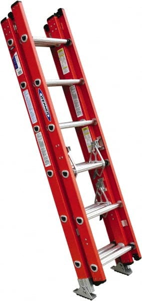 16' High, Type IA Rating, Fiberglass Extension Ladder MPN:D6216-3