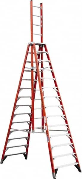 14' High, Type IA Rating, Fiberglass Extension Ladder MPN:E7414