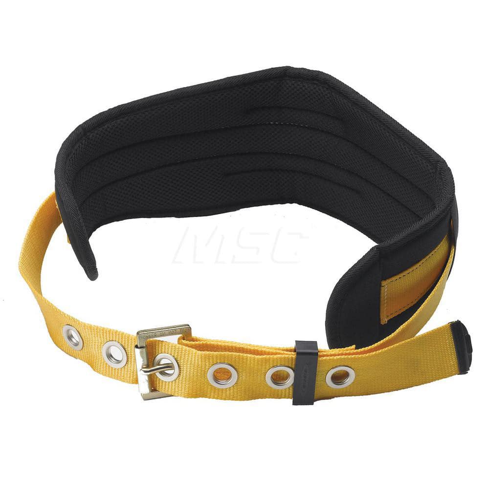 Fall Protection Tool Belt: Polyester, Yellow, Use with Harness MPN:M110001