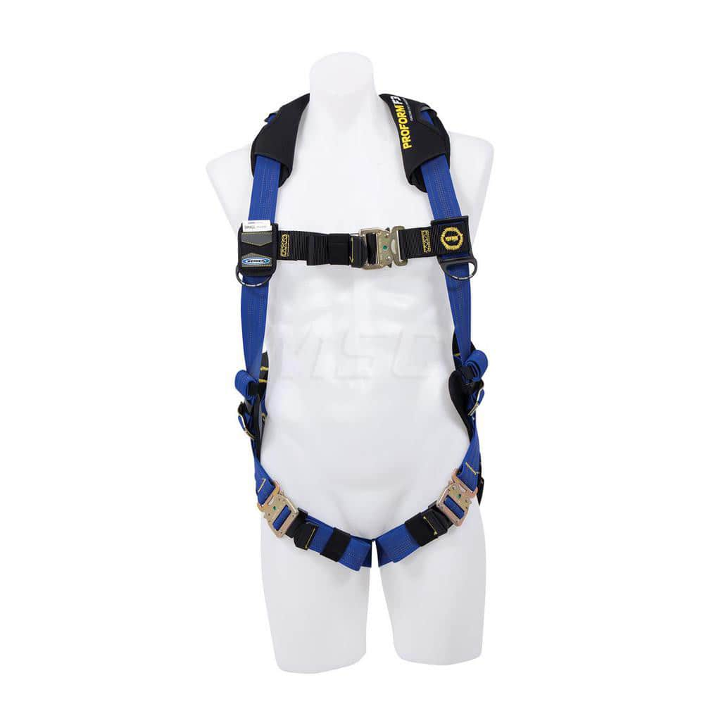 Fall Protection Harnesses: 400 Lb, Single D-Ring Style, Size Medium & Large, For General Industry, Back MPN:H013002XS