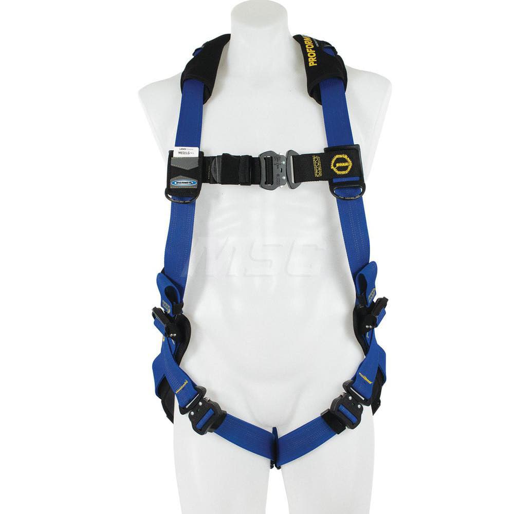 Fall Protection Harnesses: 400 Lb, Single D-Ring Style, Size X-Large, For General Industry, Back MPN:H013004