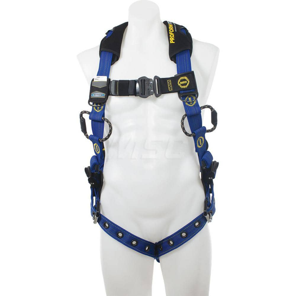 Fall Protection Harnesses: 400 Lb, Single D-Ring Style, Size Small, For Climbing, Back MPN:H022001