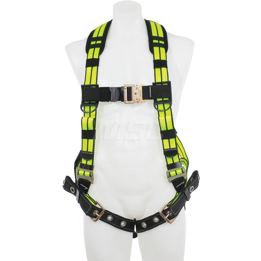 Fall Protection Harnesses: 400 Lb, Single D-Ring Style, Size X-Large, For General Industry, Back MPN:H112004XHV