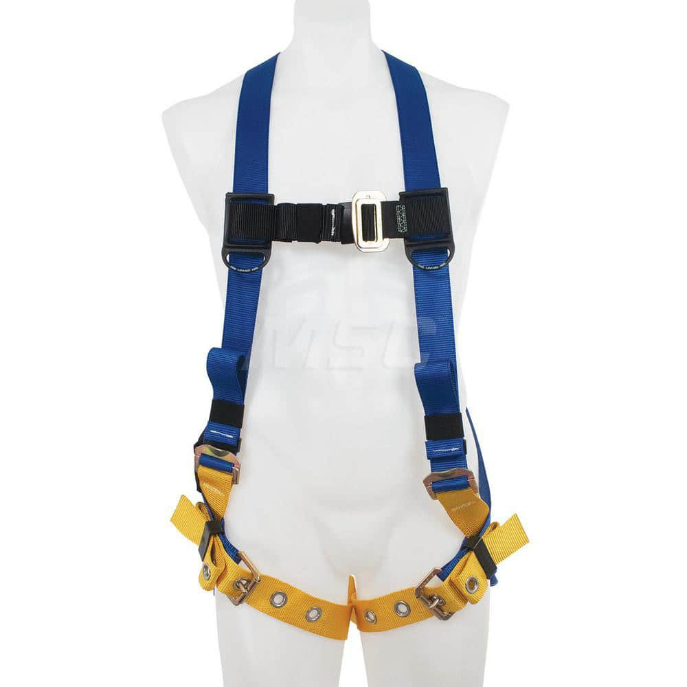 Fall Protection Harnesses: 400 Lb, Single D-Ring Style, Size Medium & Large, For General Industry, Back MPN:H312002