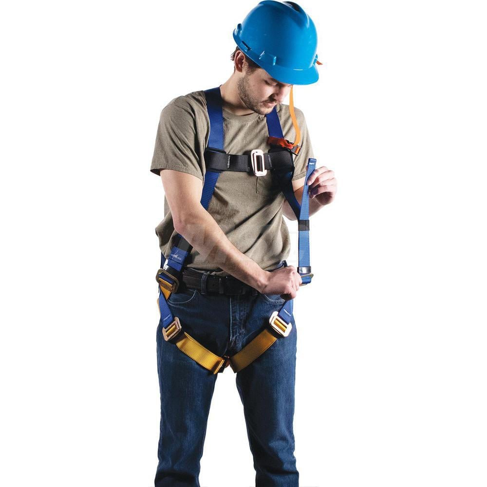 Fall Protection Harnesses: 310 Lb, Single D-Ring Style, Size Universal, For General Industry, Back MPN:H411002XC311100