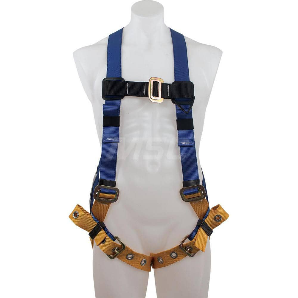 Fall Protection Harnesses: 310 Lb, Single D-Ring Style, Size Universal, For General Industry, Back MPN:H412002