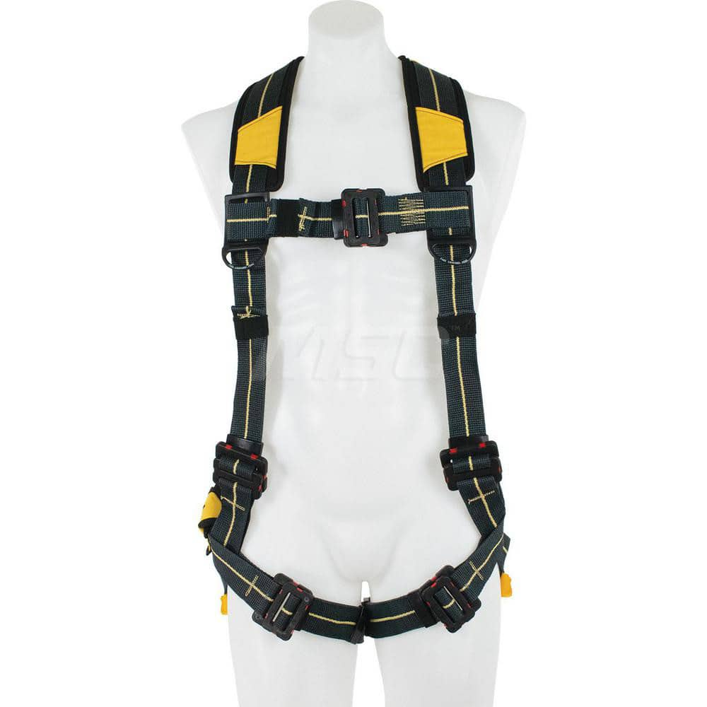 Fall Protection Harnesses: 400 Lb, Arc Flash Single D-Ring Style, Size X-Large, For General Industry, Back MPN:H914004