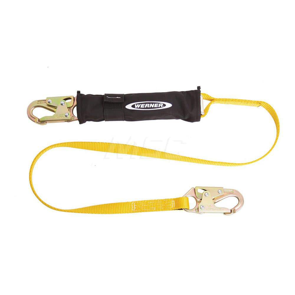 Lanyards & Lifelines, Load Capacity: 5000lb , Construction Type: Webbing , Harness Type: Fall Arrest , Lanyard End Connection: Snap Hook  MPN:C311120