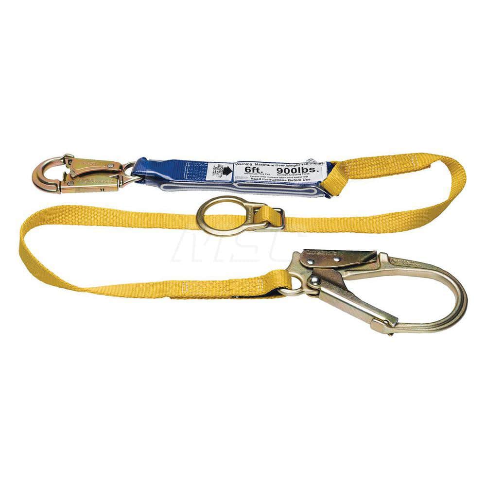 Lanyards & Lifelines, Load Capacity: 5000lb , Construction Type: Webbing , Harness Type: Ladder Climbing , Lanyard End Connection: Snap Hook  MPN:C311201