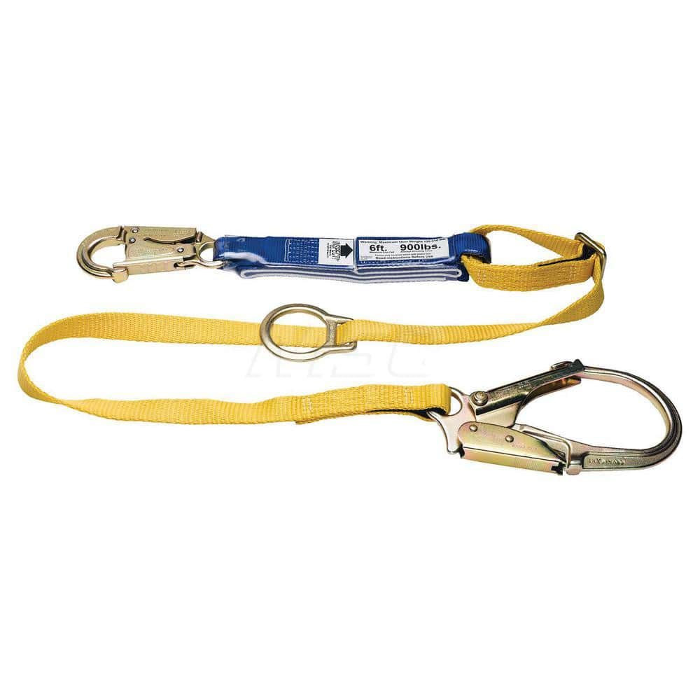 Lanyards & Lifelines, Load Capacity: 5000lb , Construction Type: Webbing , Harness Type: Ladder Climbing , Lanyard End Connection: Snap Hook  MPN:C311203