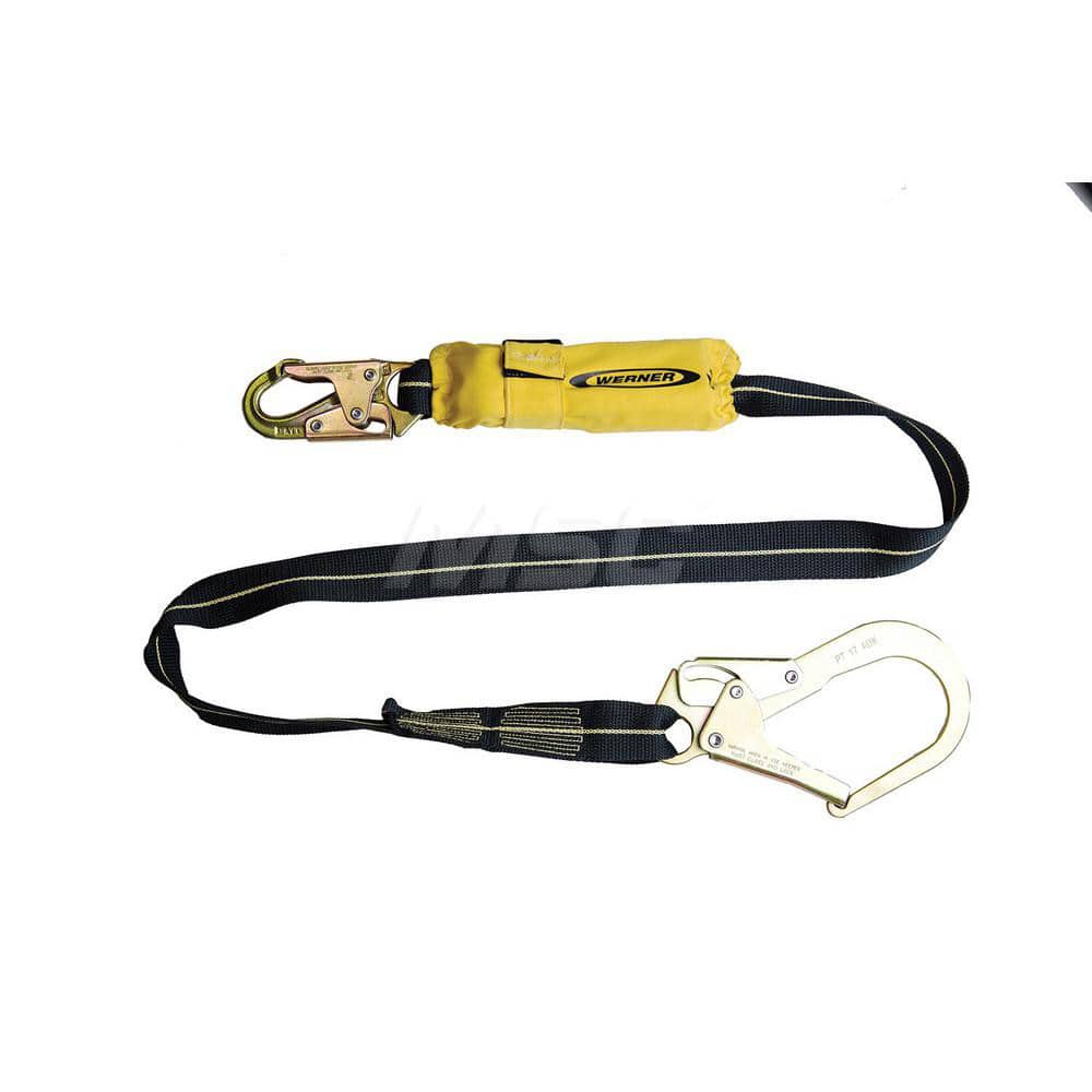 Lanyards & Lifelines, Load Capacity: 5000lb , Construction Type: Webbing , Harness Type: Ladder Climbing , Lanyard End Connection: Snap Hook  MPN:C311701
