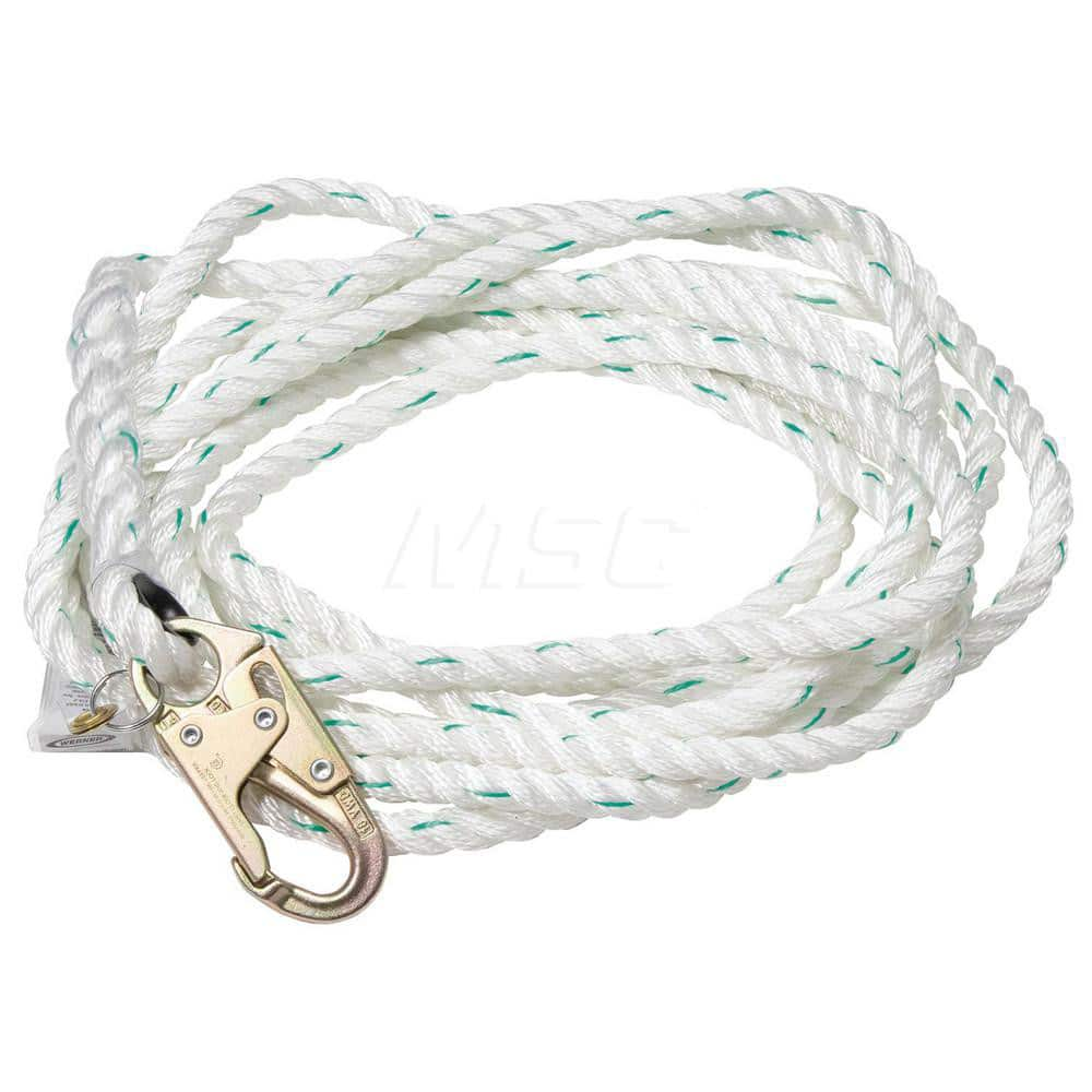 Lanyards & Lifelines, Load Capacity: 310 , Lifeline Material: Polyester , Capacity (Lb.): 310 , End Connections: Snap Hook , Maximum Number Of Users: 1  MPN:L201050