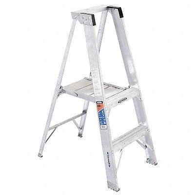 Platform Stepladder 2 ft Aluminum 300 lb MPN:P372