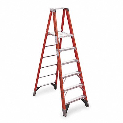 Platform Stepladder 6 ft FGL 375 lb. MPN:P7406