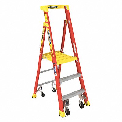 Podium Stepladder 3 ft Fiberglass 300 lb MPN:PD6203-4C