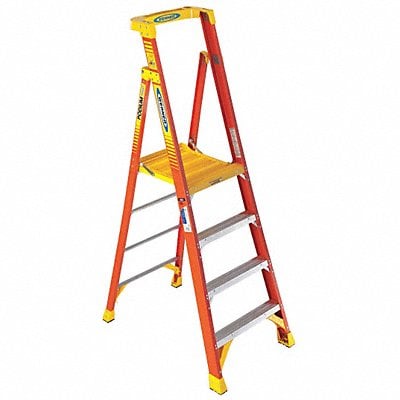 Podium Stepladder 4 ft Fiberglass 300 lb MPN:PD6204