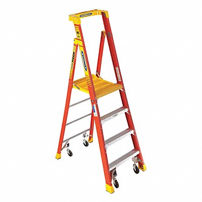 Podium Stepladder 4 ft Fiberglass 300 lb MPN:PD6204-4C