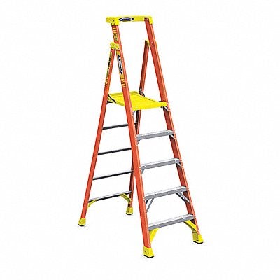 Platform Stepladder 8 ft H Fiberglass MPN:PD6205