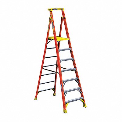 Platform Stepladder 10 ft H Fiberglass MPN:PD6207