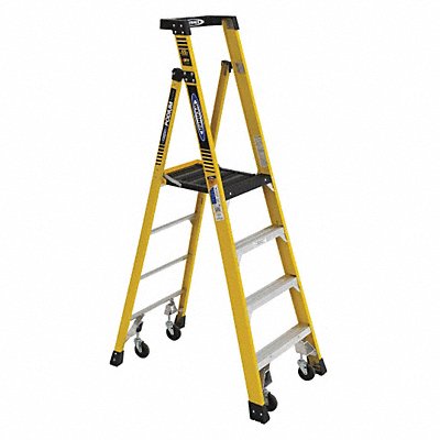 Podium Stepladder 4 ft Fiberglass 375 lb MPN:PD7304-4C