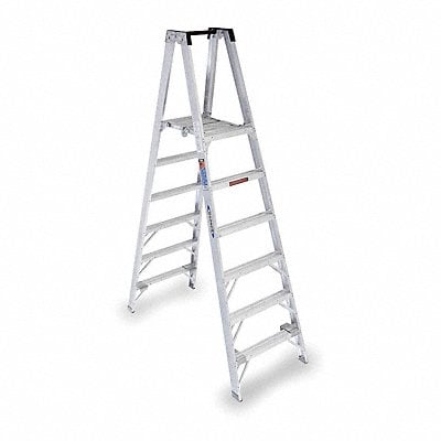 Twin Platform Stepladder 6 ft Alum 300lb MPN:PT376