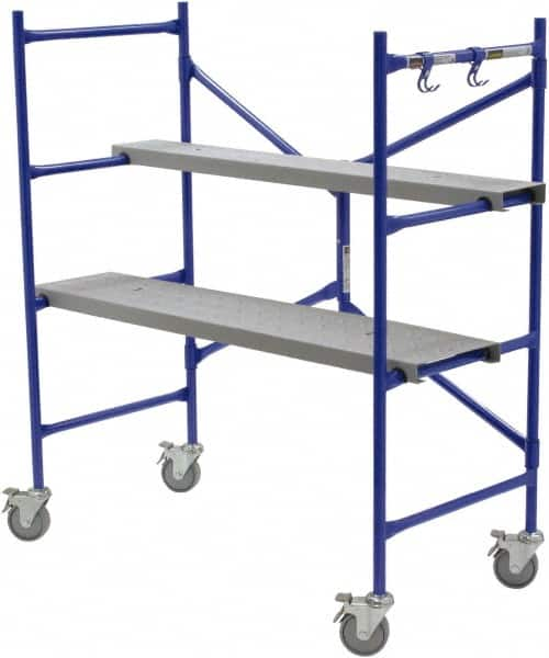 Scaffolding, Scaffolding Type: Rolling , Material: Steel , Overall Depth: 5.7in , Maximum Platform Height: 4ft  MPN:PS-48