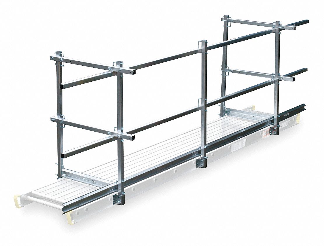 Guard Rail and Toe Board System 12 ft L MPN:SQHTG-12A