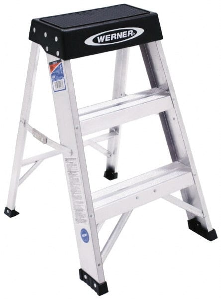 2-Step Aluminum Step Ladder: Type IA, 2' High MPN:150B