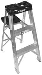 2-Step Aluminum Step Ladder: Type IA, 300 lb Capacity, 3' High MPN:373