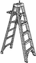 3-Step Aluminum Step Ladder: Type IA, 300 lb Capacity, 4' High MPN:374