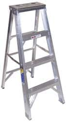 3-Step Aluminum Step Ladder: Type IAA, 375 lb Capacity, 4' High MPN:404