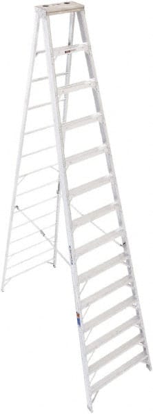 13-Step Aluminum Step Ladder: Type IA, 300 lb Capacity, 14' High MPN:414