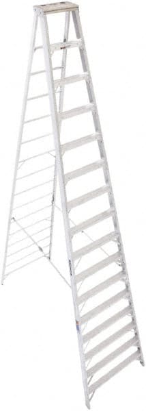 15-Step Aluminum Step Ladder: Type IA, 300 lb Capacity, 16' High MPN:416