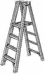 2-Step Aluminum Ladder Platform: 250 lb Capacity MPN:P372