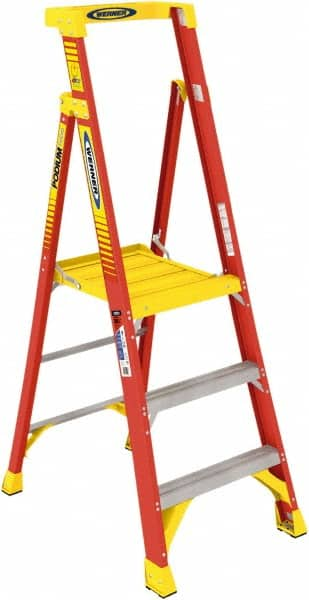 3-Step Fiberglass Step Ladder: Type IA, 3' High MPN:PD6203