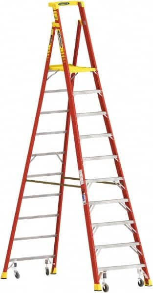 9-Step Fiberglass Step Ladder: Type IA, 12' High MPN:PD6210-4c