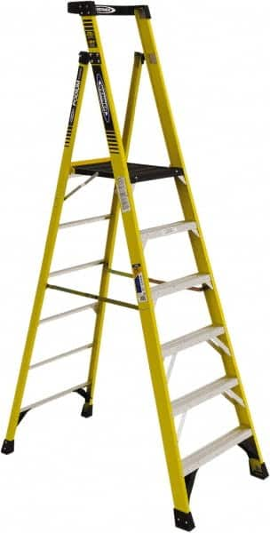 6-Step Fiberglass Step Ladder: Type IAA, 6' High MPN:PD7306