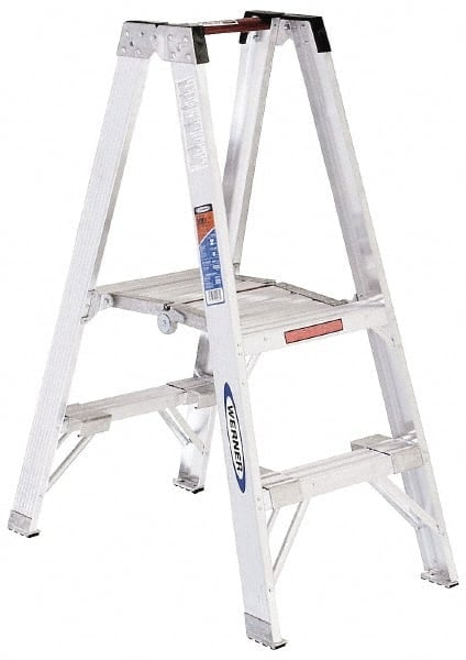 2-Step Aluminum Ladder Platform: 300 lb Capacity MPN:PT372