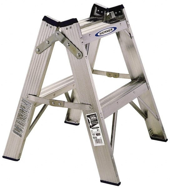 1-Step Aluminum Step Ladder: Type I, 2' High MPN:T372