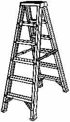 3-Step Aluminum Step Ladder: Type IAA, 4' High MPN:T404