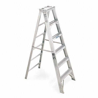 Stepladder Aluminum 10 ft H 375 lb Cap. MPN:410