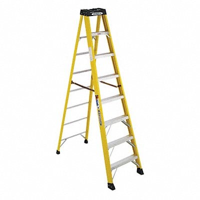 Stepladder Fiberglass 8 ft H 300 lb Cap MPN:6108