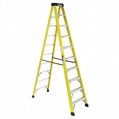 Stepladder Fiberglass 10 ft H 300 lb Cap MPN:6110