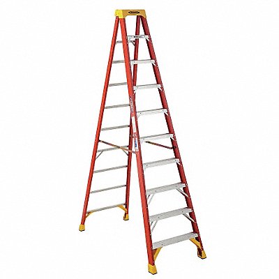 Stepladder Fiberglass 10 ft H 300 lb Cap MPN:6210