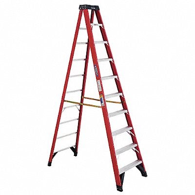 Stepladder Fiberglass 10 ft H 375 lb Cap MPN:6310