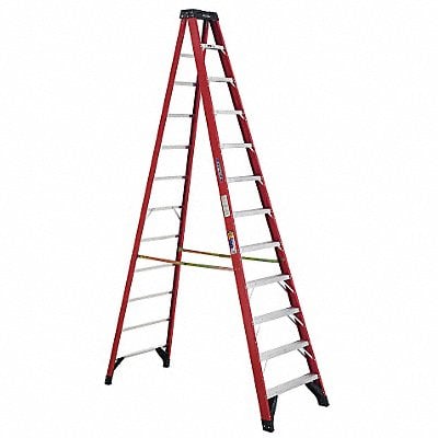 Stepladder Fiberglass 12 ft H 375 lb Cap MPN:6312