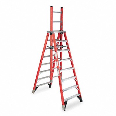 Trestle Extension Ladder Fibrglss 8ft IA MPN:E7408