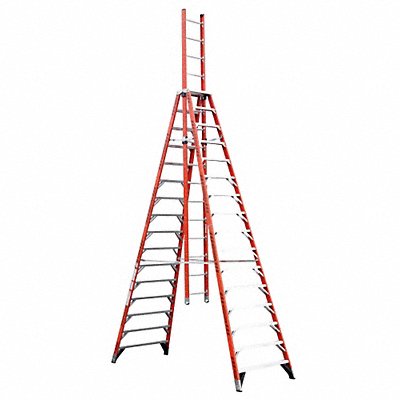 Trestle Extension Ladder Fbrgls IA 16 ft MPN:E7416